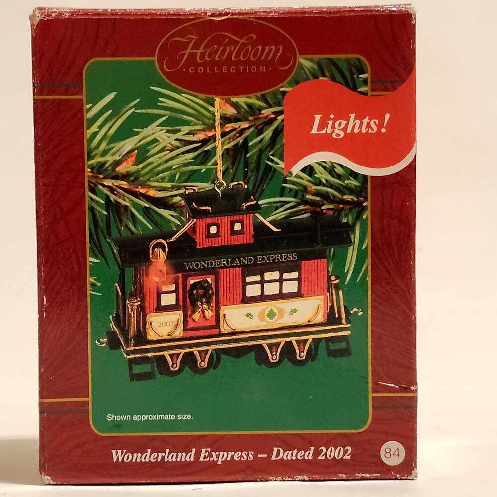 ADORABLE Carlton Cards Wonderland Express Ornament 2002 Lights Up SERIES